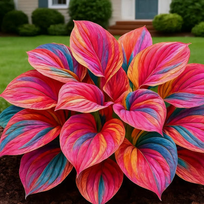 Rare Multicolor Hosta Seeds + Free 100g Organic Potmix